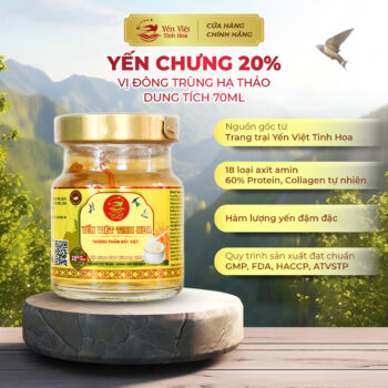 Yến chưng 20% - đông trùng