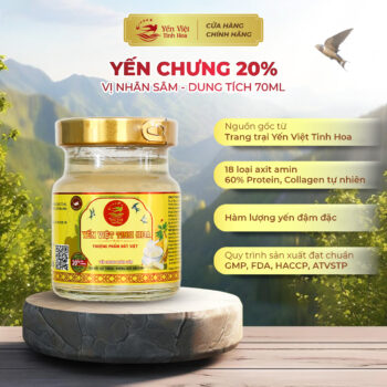 Yến chưng 20% - nhân sâm