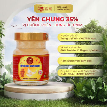 Yến chưng 35% - đường phèn