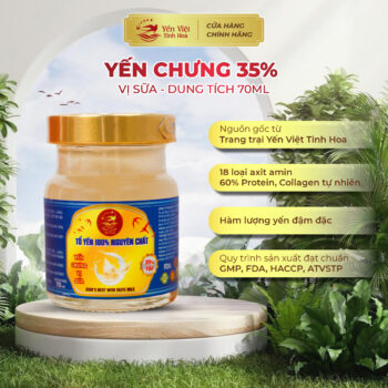 Yến chưng 35% - vị sữa