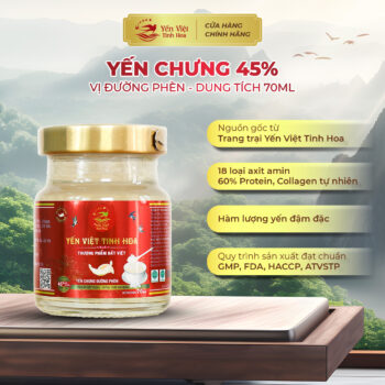 Yến chưng 45% đường phèn