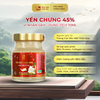 Yến chưng 45% nhân sâm