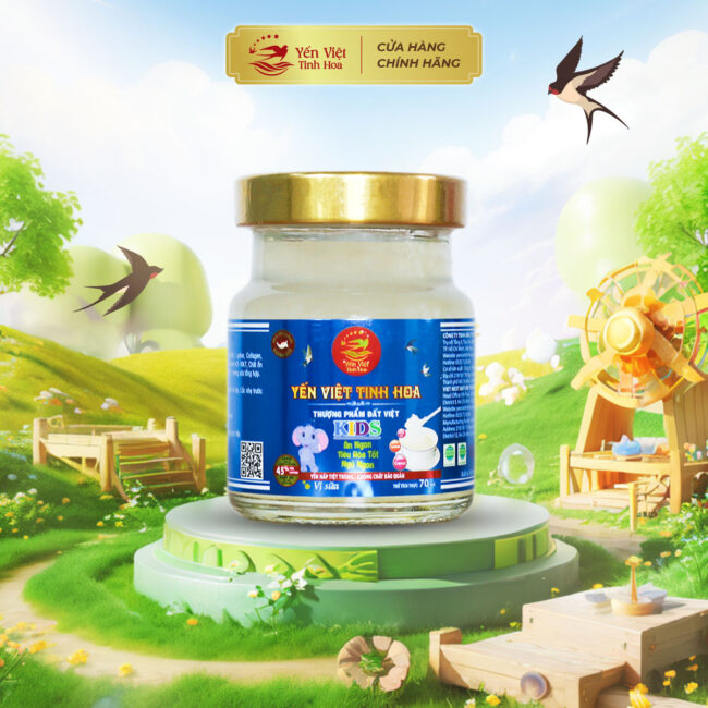 Yến Chưng Kids Vị Sữa 45%