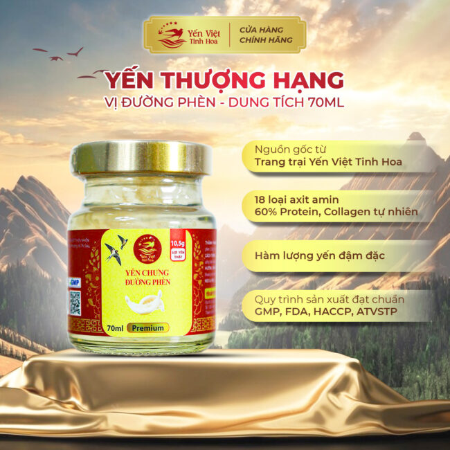 Yến thượng hạng - Hộp quà tặng - đường phèn - Hộp 8