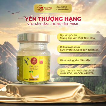 Yến thượng hạng - Hộp quà tặng - nhân sâm - Hộp 8