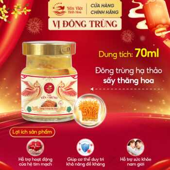 Nước Yến Chưng Đông Trùng Hạ Thảo 35% - Phiên Bản Hộp Quà Tặng Cao Cấp