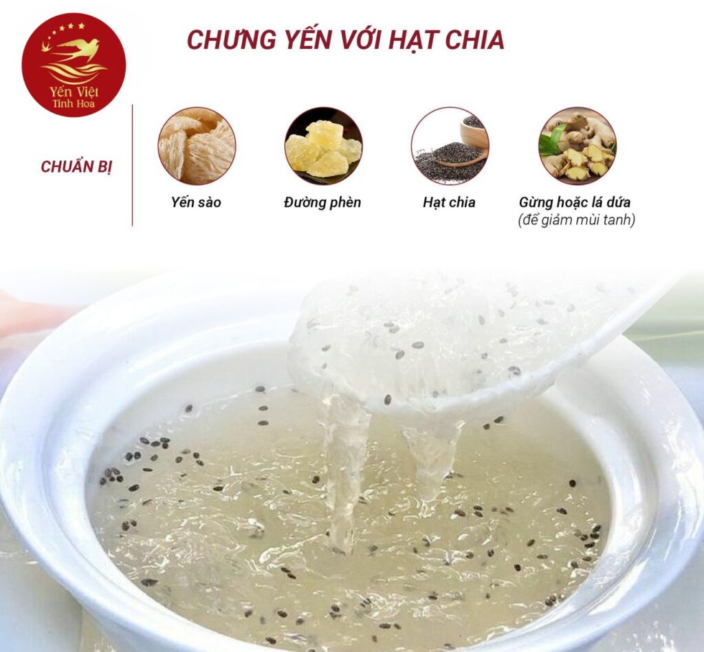 Yến Chưng Hạt Chia