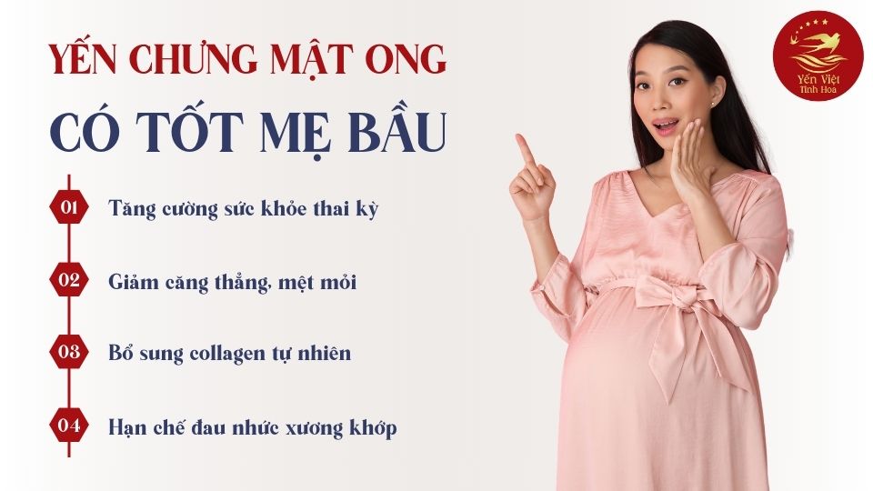 Yến Chưng Mật Ong Có Tốt Cho Mẹ Bầu