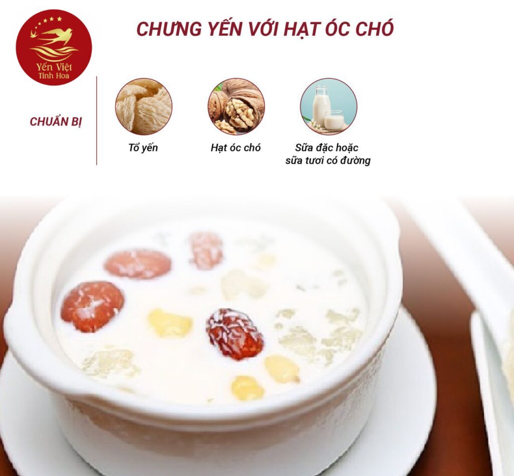 Yến Chưng Hạt Óc Chó