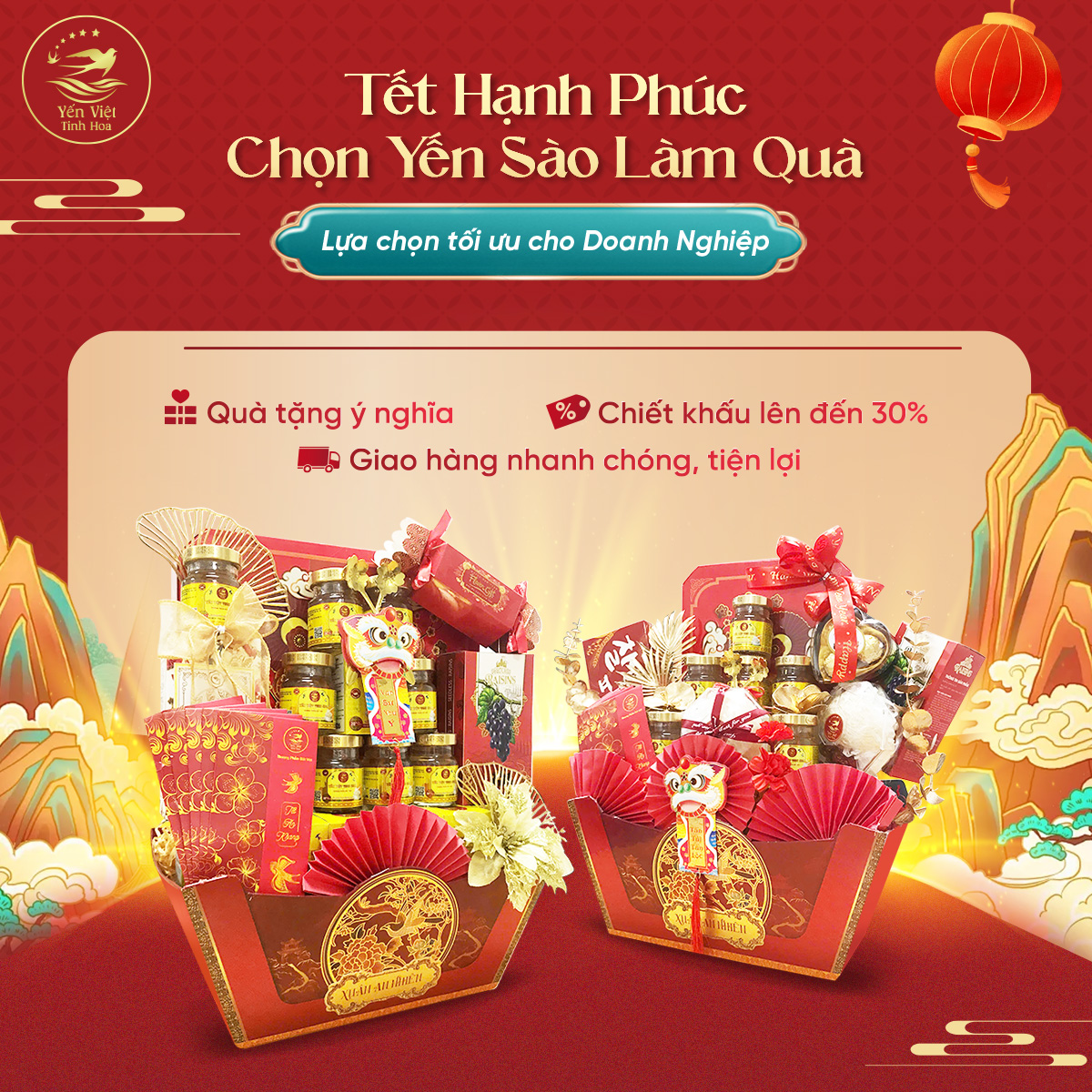 Tết Hạnh Phúc - Chọn Yến Sào Làm Quà