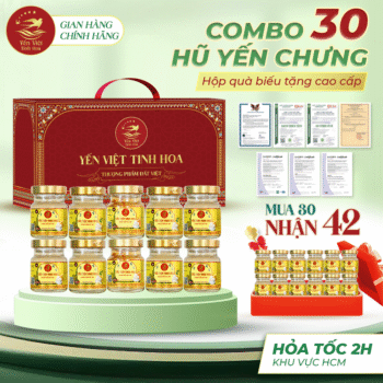 Nước Yến Chưng 20% – Combo 30 nhận 42 Hũ