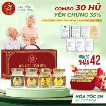 Nước Yến Chưng 35% – Combo 30 nhận 42 Hũ