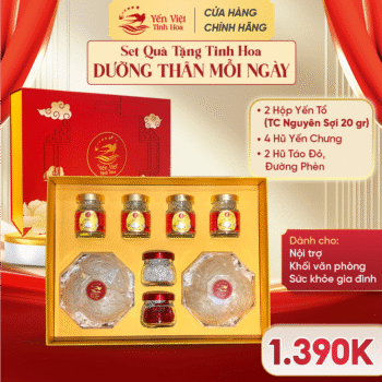 Set quà tặng Tinh Hoa Dưỡng Thân Mỗi Ngày với 20 gram tổ yến