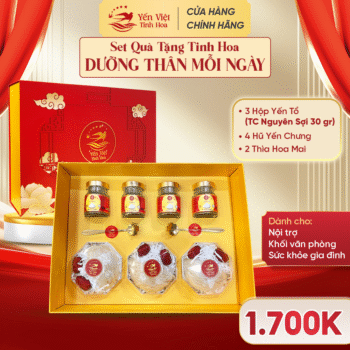 Set quà tặng Tinh Hoa Dưỡng Thân Mỗi Ngày với 30 gram tổ yến