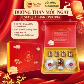 Set Quà Tặng Tổ Yến Tinh Chế Nguyên Sợi Yến Việt Tinh Hoa Dưỡng Thân 20G