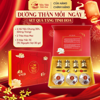 Set Quà Tặng Tổ Yến Tinh Chế Nguyên Sợi Yến Việt Tinh Hoa Dưỡng Thân 30G