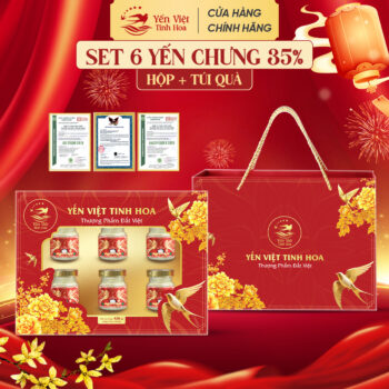 Nước Yến Chưng 35% – Set quà tặng 6 hũ cao cấp