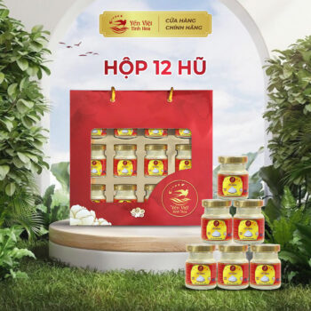 Nước Yến Chưng 35% – Set quà tặng 12 hũ cao cấp