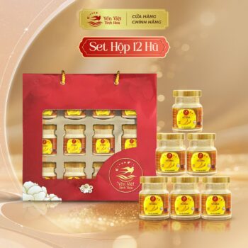 Nước Yến Chưng 35% – Set quà tặng 12 hũ cao cấp