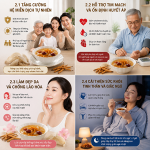 công dụng của yến chưng đông trùng hạ thảo