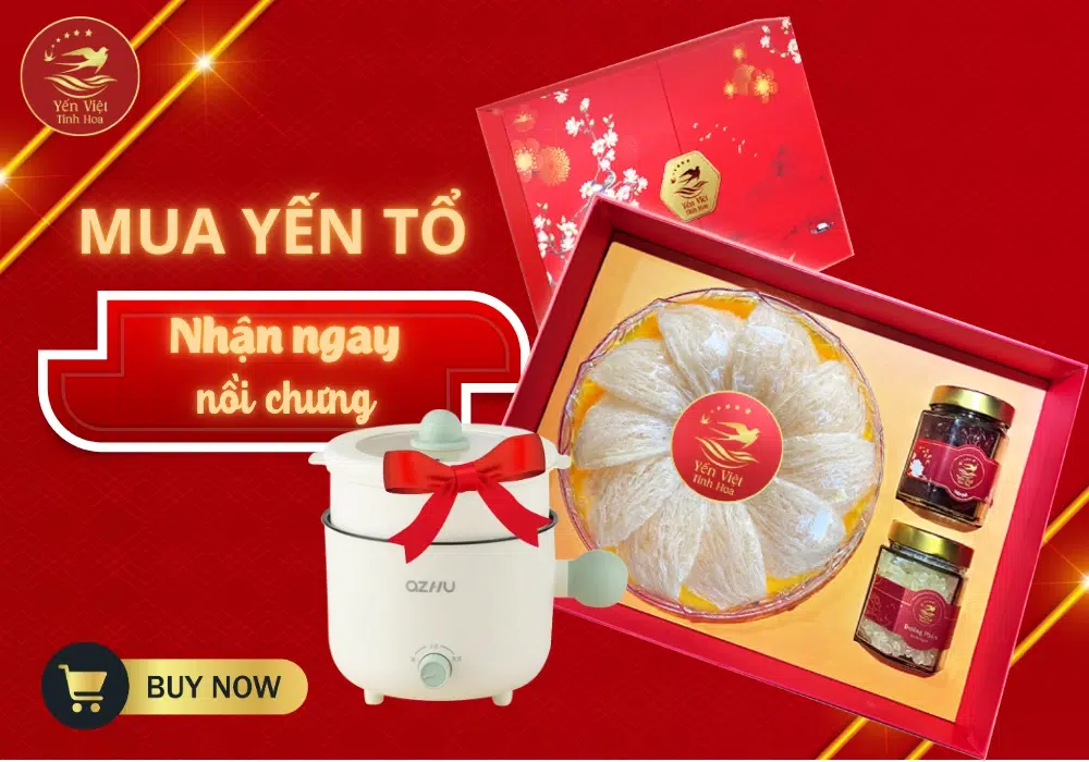 Chưng yến bằng nồi chuyên dụng