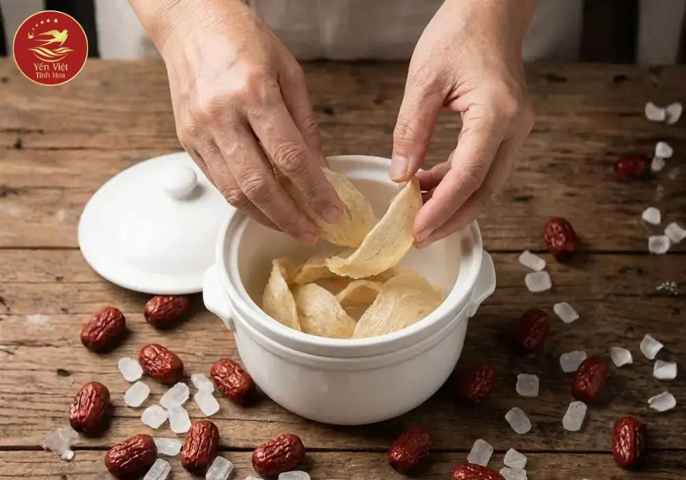 Mẹo chưng yến Mẹo chưng yến
