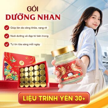 Liệu trình yến 30+ Gói dưỡng nhan